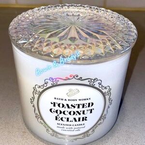 BBW Toasted Coconut Eclair 3 Wick Candle 2022 Release